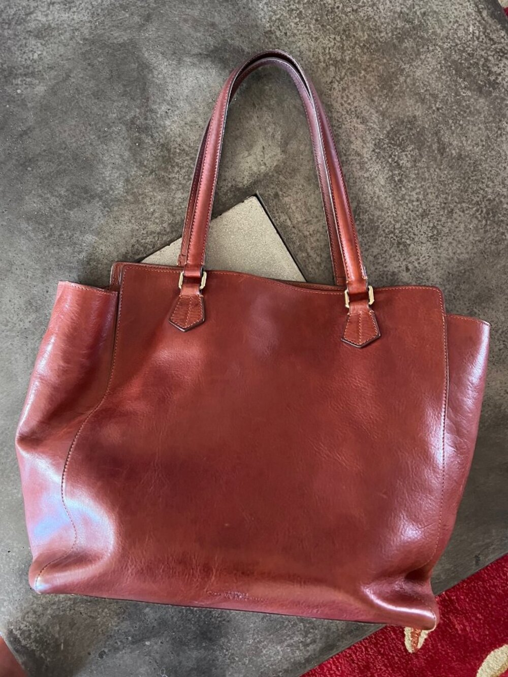 Boldrini Selleria Large Rich Brown Leather Tote Bag